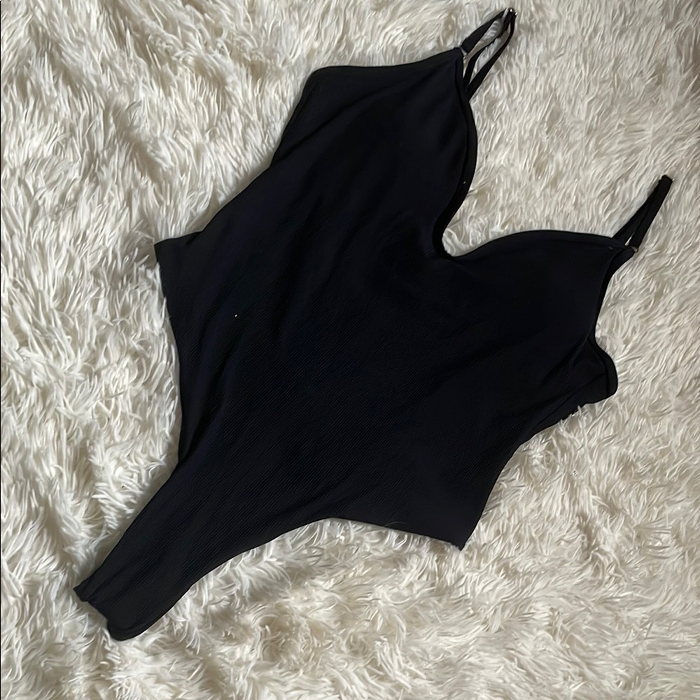 Black One-Piece Swimsuit